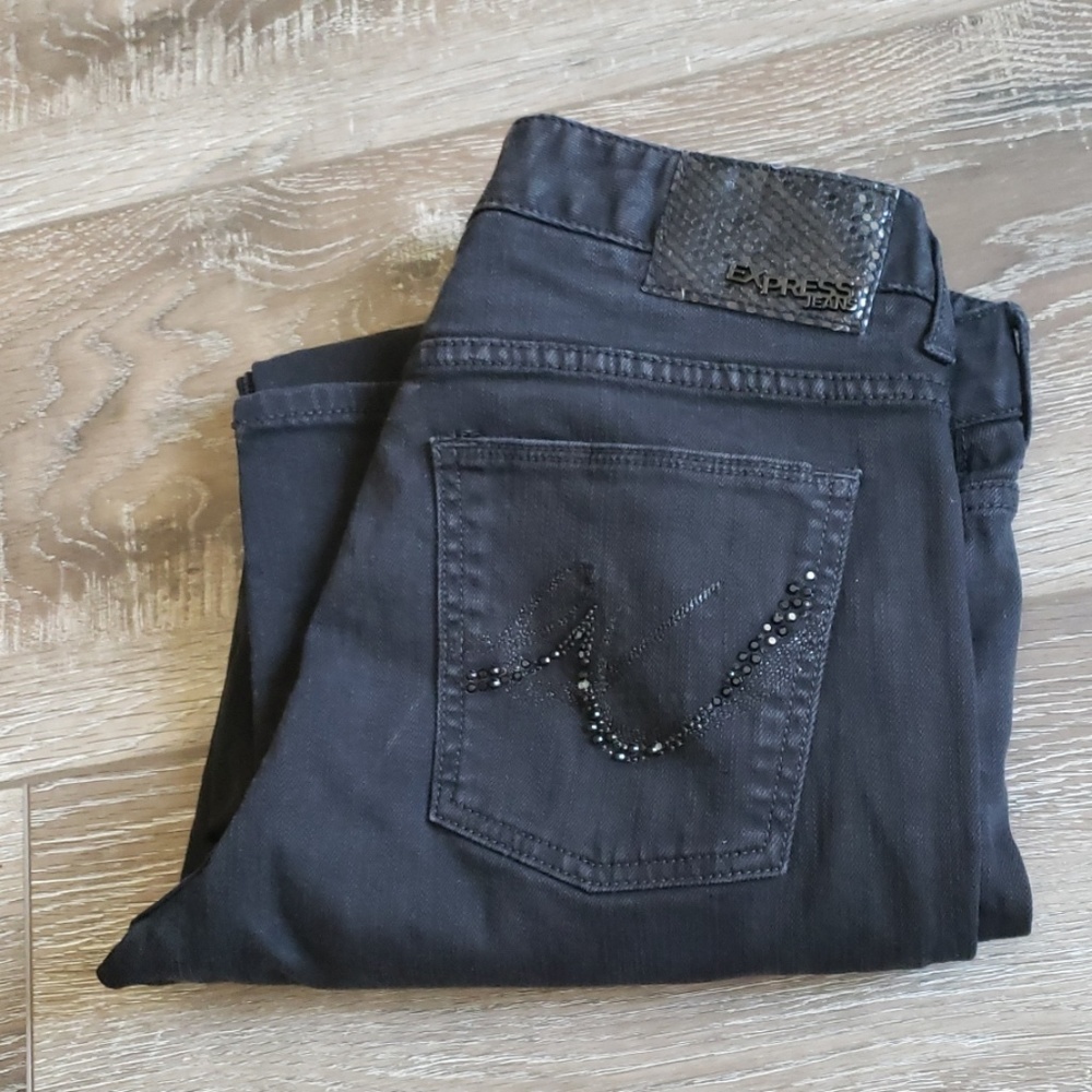 Express mia Black Jeans bling 8